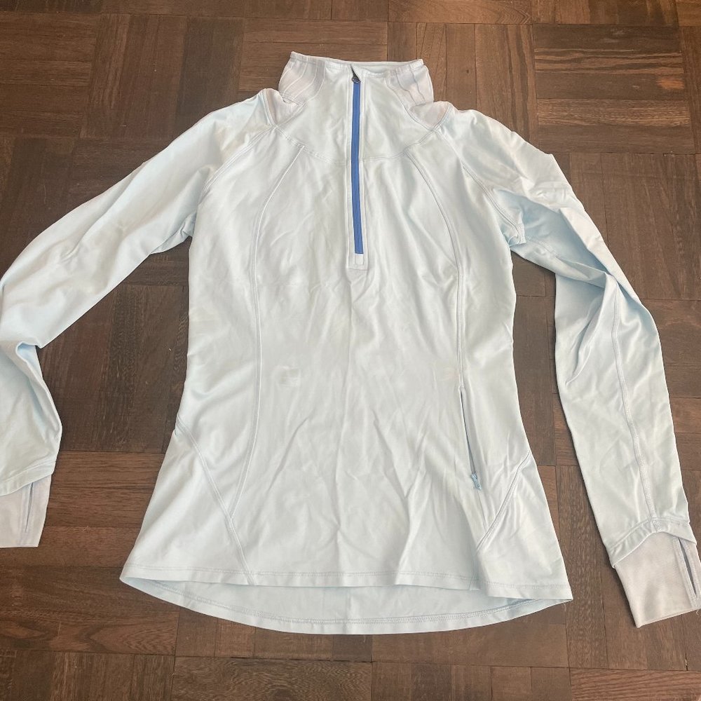 Light Blue Lululemon 6 Quarter Zip